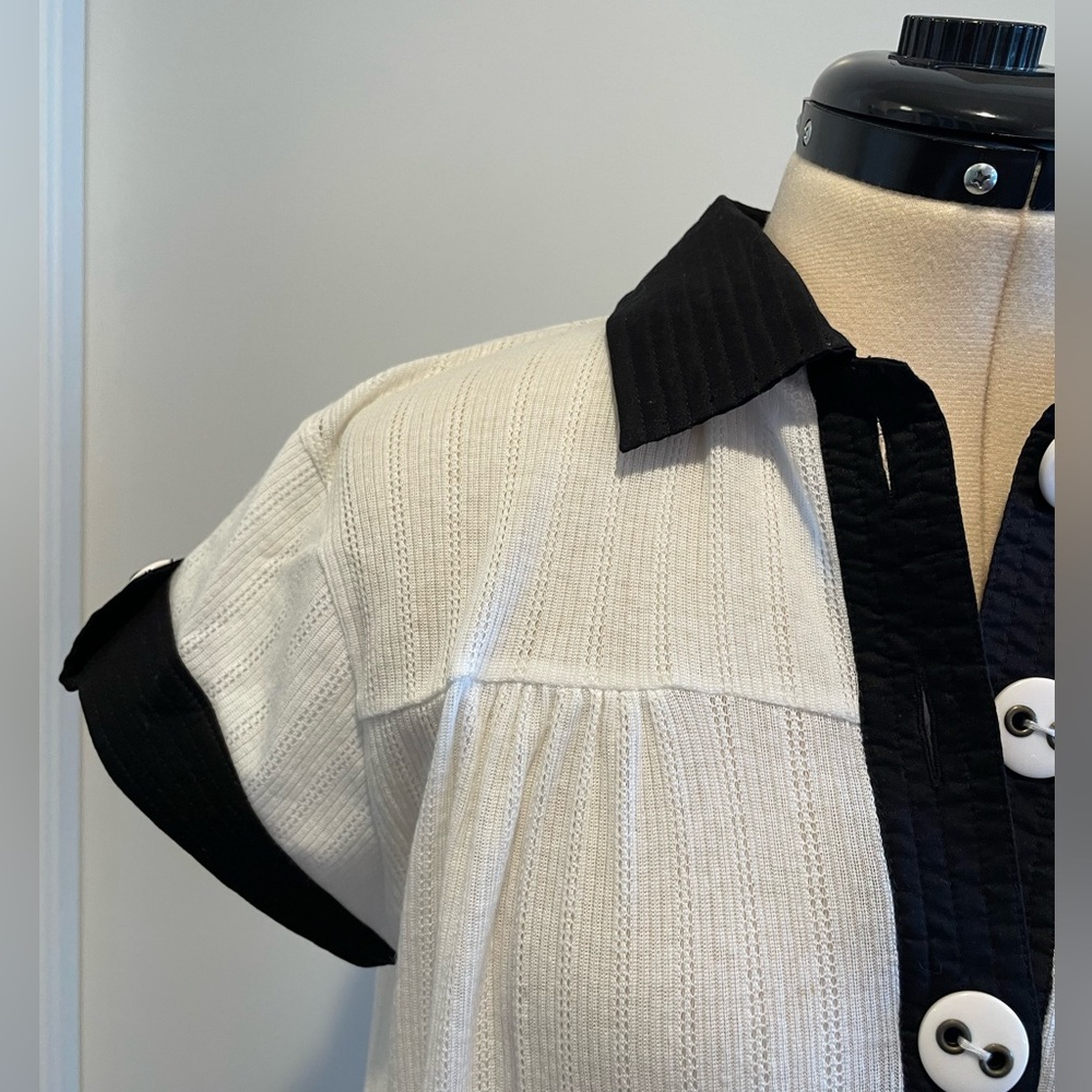 Tibi White Tunic With Buttons Size S - image 2